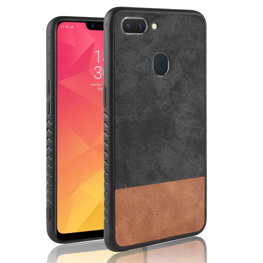 Oppo Realme 2 case Oppo Realme2 silicone edge fabric shockproof back cover coque cowboy PU Leather For Oppo A5/Realme 2 case Oppo Realme 2 case Oppo Realme2 silicone edge fabric shockproof back cover coque cowboy PU Leather For Oppo A5/Realme 2 case