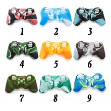 Абсолютно и высококачественный Камуфляжный силиконовый защитный чехол для SONY Playstation 3 PS3 контроллер 9 цветов