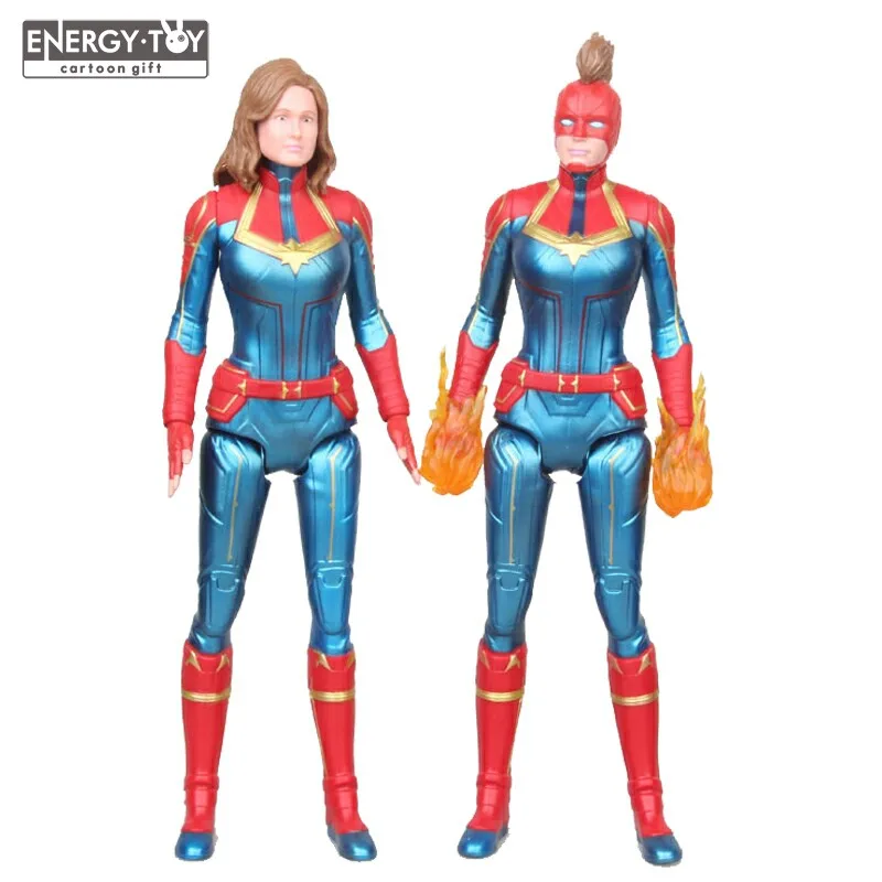 

2kinds Movie Captain Marvel Carol Danvers PVC action figure doll model toy