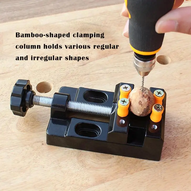 57mm Adjustable Mini Jaw Bench Clamp Drill Press Fixed Table Vise Woodworking Tools