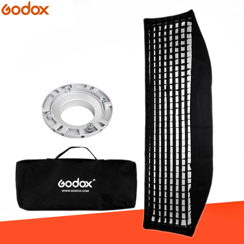 

Godox 35*160cm 14"x 63" Grid Honeycomb Softbox Bowens Mount for Studio Strobe Flash Light