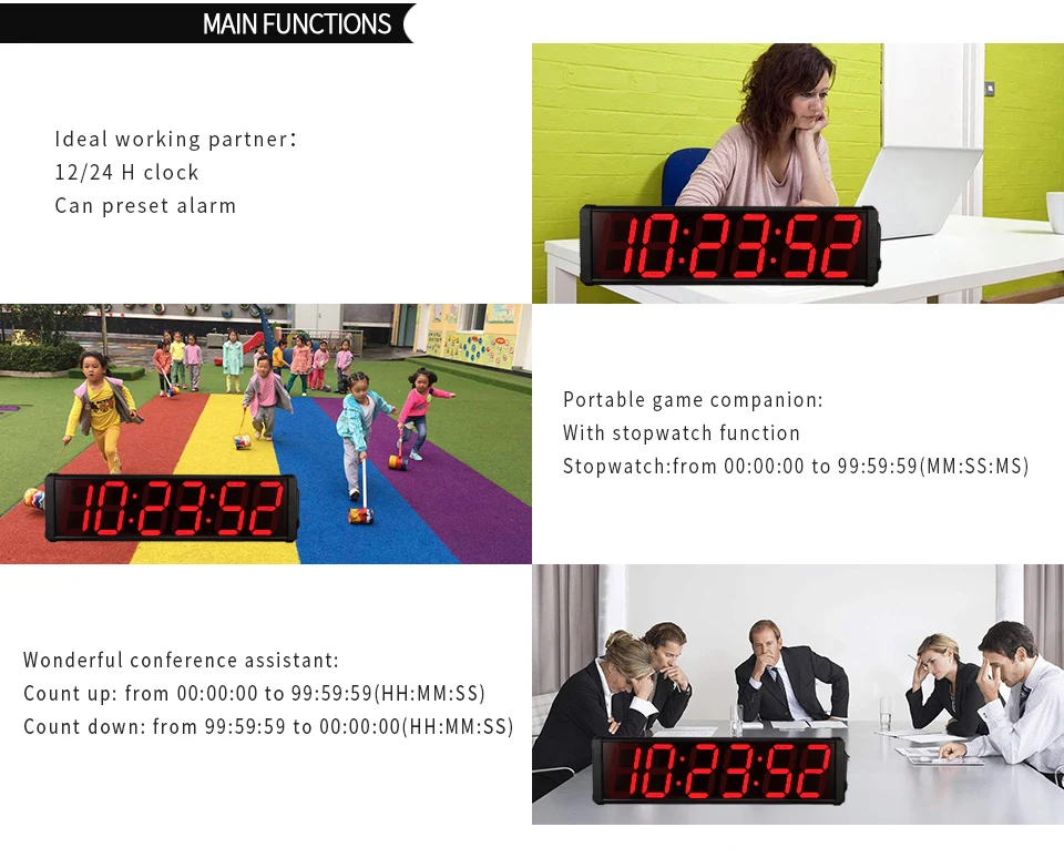 8 inch led digital clock3
