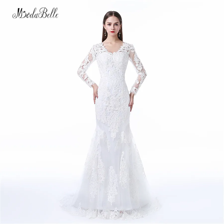 Modabelle Factory Direct Robe Mariage Backless Long Sleeve Wedding