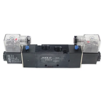 

3/8" 5 port 3 pos solenoid valve Pneumatic 4V320-10 DC24V 12V AC 220V 380V 110V high quality