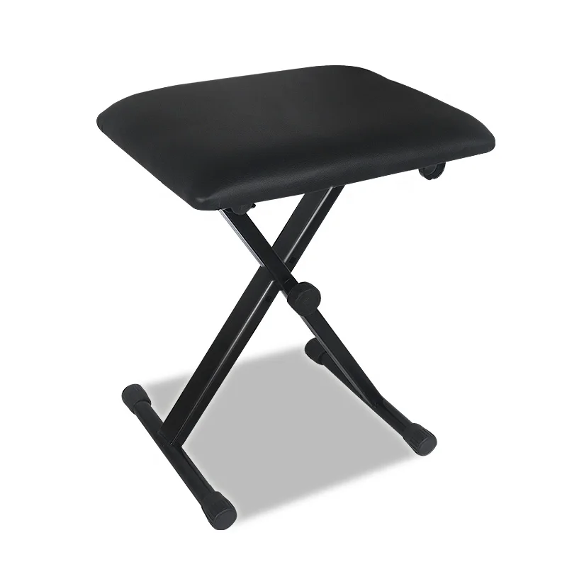 Keyboard stool electric piano Guzheng stool guitar keyboard stool instrument can be raised and lowered folding leather chair Keyboard stool electric piano Guzheng stool guitar keyboard stool instrument can be raised and lowered folding leather chair
