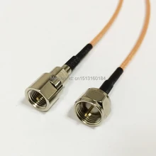 Câble de Connexion Modem fiche mâle F vers connecteur mâle FME RG316, 15CM 6 pouces RF Pigtail, nouveau
