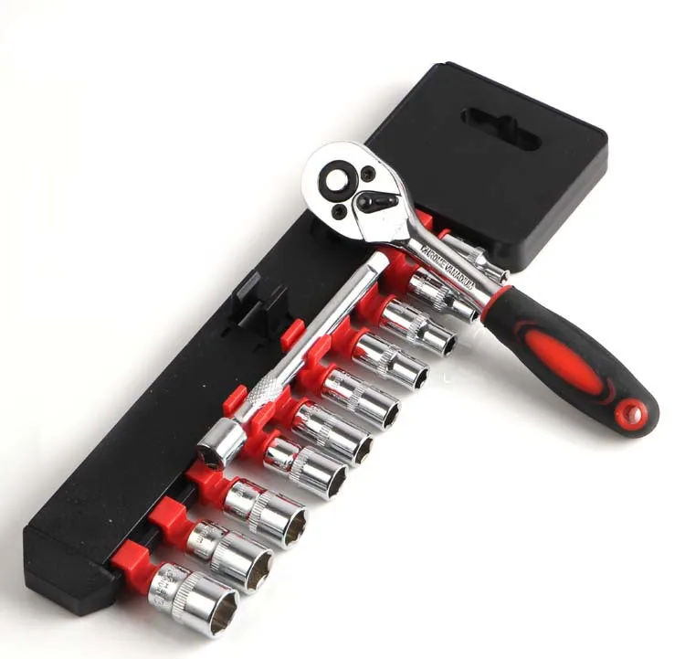 

chromium-vanadium steel 12pcs 1/2"ratchet socket wrench set free shipping