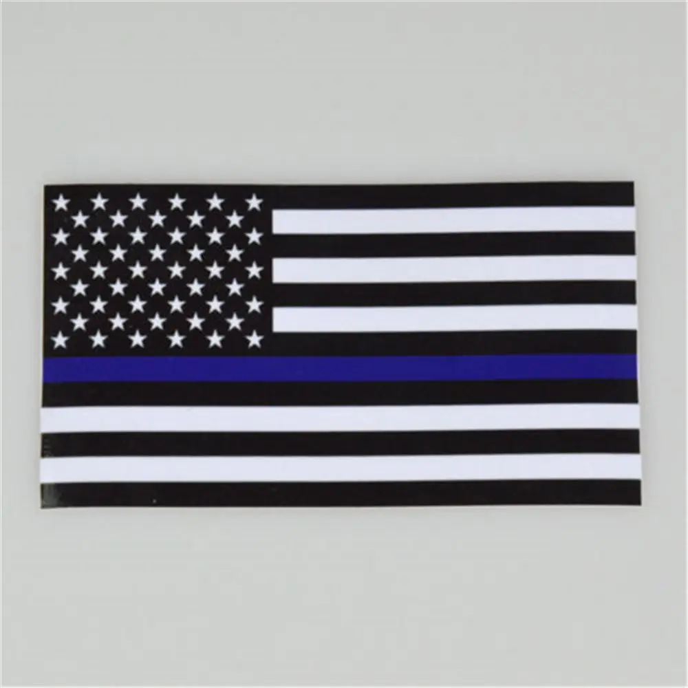 Police Officer Thin Blue Line American Flag Vinyl Decal Car Sticker DECALS STICKER POLICE