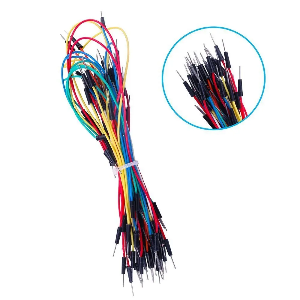 65pcs male to male solderless flexible breadboard jumper cable wires arduino VBB 