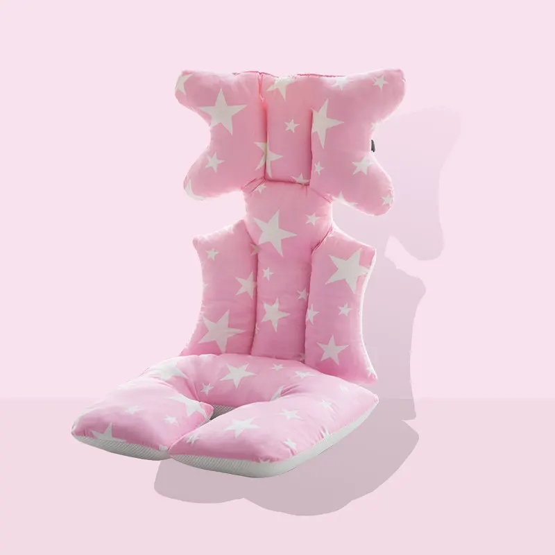 Синий, розовый, серый цвета коврик мыши с утолщением для коляски Аксессуары теплый для детской коляски Подушка детская тележка хлопок подушка для стула