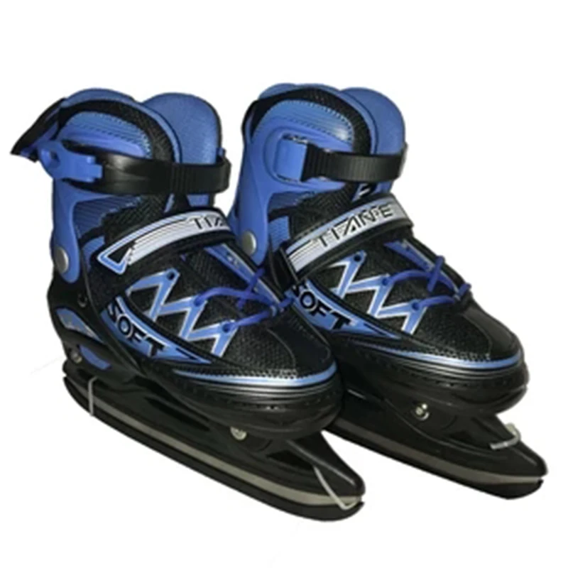 الجليد تزلج الخدع أحذية الكبار الطفل قابل للتعديل الجليد شفرة الجليد المهنية زهرة سكين الجليد هوكي سكين الحقيقي الجليد Skateing ID02