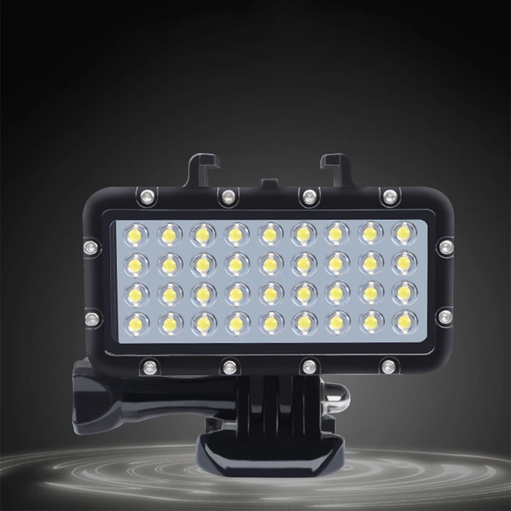 Newest 36 LED Bulbs Flash Light Diving Lamp Waterproof Fill Light For GoPro Xiaomi Yi lite 4k sj9000 Action Camera Accessories (26)
