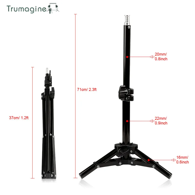 TRUMAGINE 68 см штатив со штативом с винтовой головкой 1/4 для фотостудии софтбокс видео вспышка зонт-отражатель освещение
