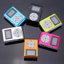 Модный экран MP3 мини металлический алюминиевый клип-карта MP3-плеер студенческий MP3 подарок