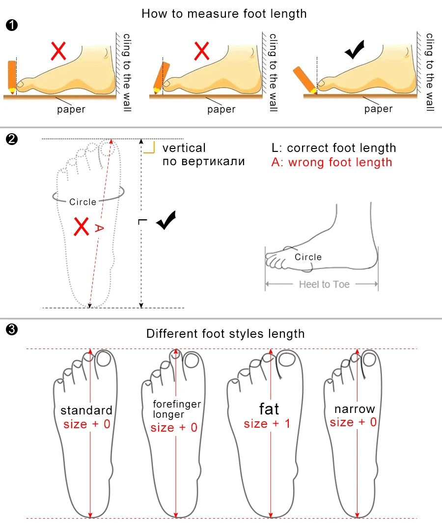 measure foot length