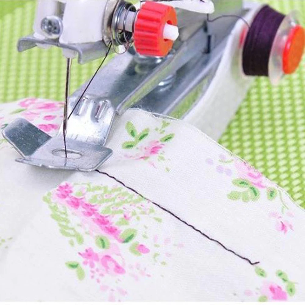 Мини Портативная умная электрическая швейная машина для шитья на заказ, ручная швейная машина для дома и путешествий, быстрое шитье, рукоделие, беспроводные ткани для одежды