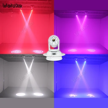 

6+1 pattern dyeing Light moving head beam LED RGBW Party Performance lamp par laser light stage lighting KTV flash bar CD50 W01
