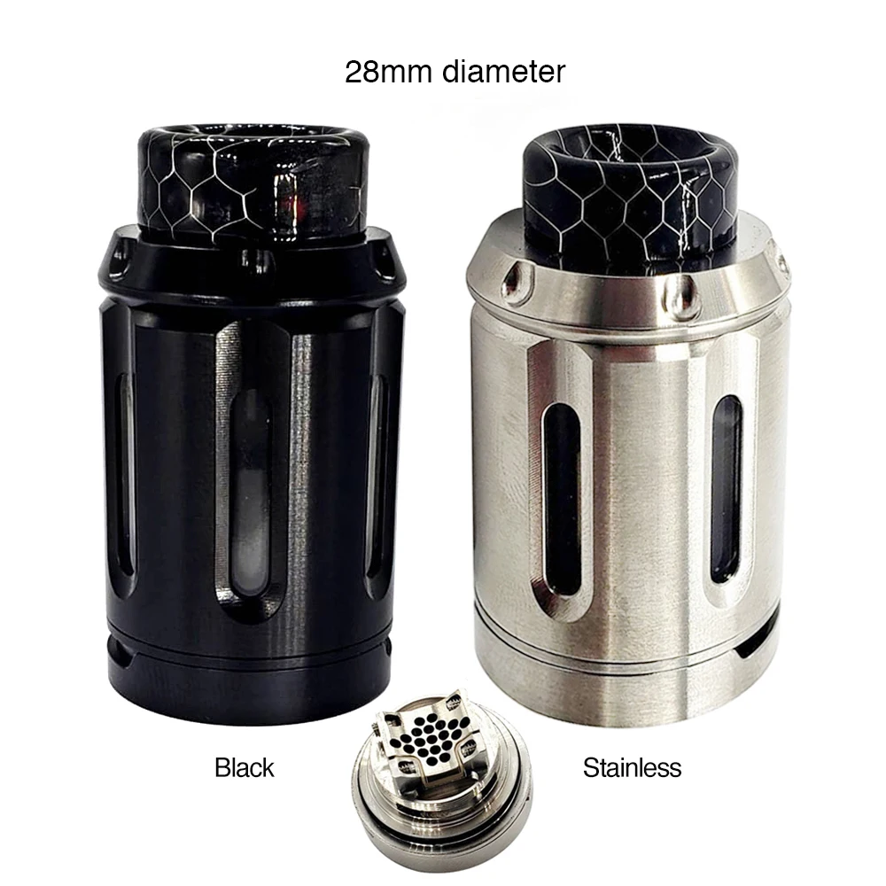 Beste Nieuwe Squid Industrieën PeaceMaker RTA Tank 4ml   25mm E sigaret Verstuiver met Gemakkelijk Top Refill Ontwerp VS PeaceMaker XL RTA 5ml   28mm
