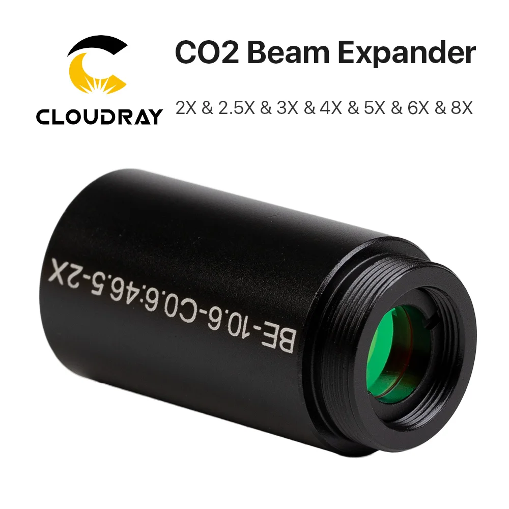 Cloudray CO2 лазер 10600nm лазерный луч расширитель 2X 2.5X 3X 4X гальванометр лазерные маркировочные линзы оптика луч расширение