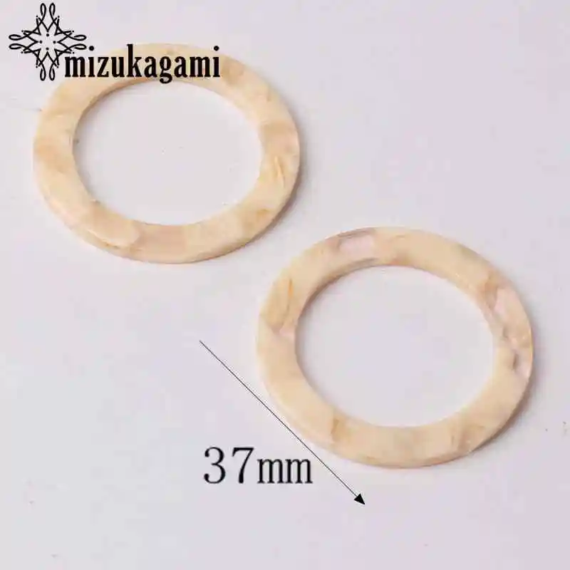 33*16 мм уксусная кислота Смола Подвески плоские гладкие полукруг для DIY серьги