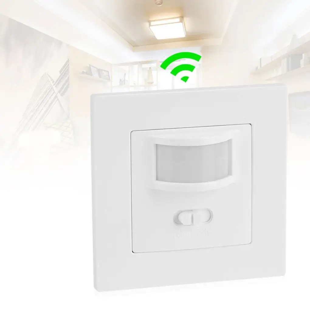 

Infrared PIR Motion Sensor Switch PVC Recessed Wall Lamp Bulb Switch On/Off PIR Light Bulb Switch 2019 Hot