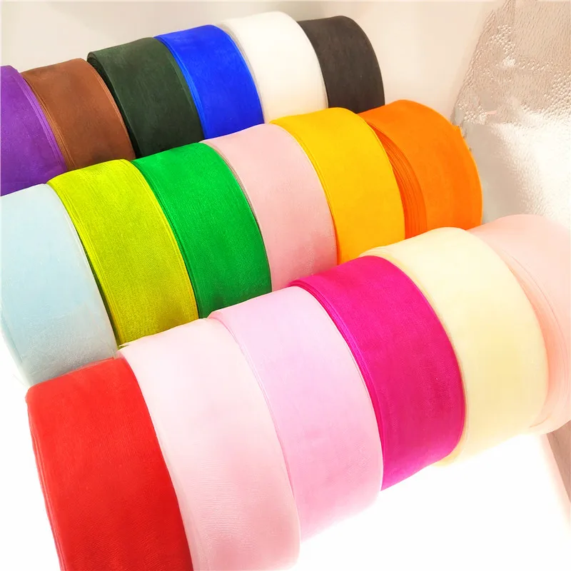 Buy (50 yards/lot) 1 1/2" 40mm 4CM organza ribbons
