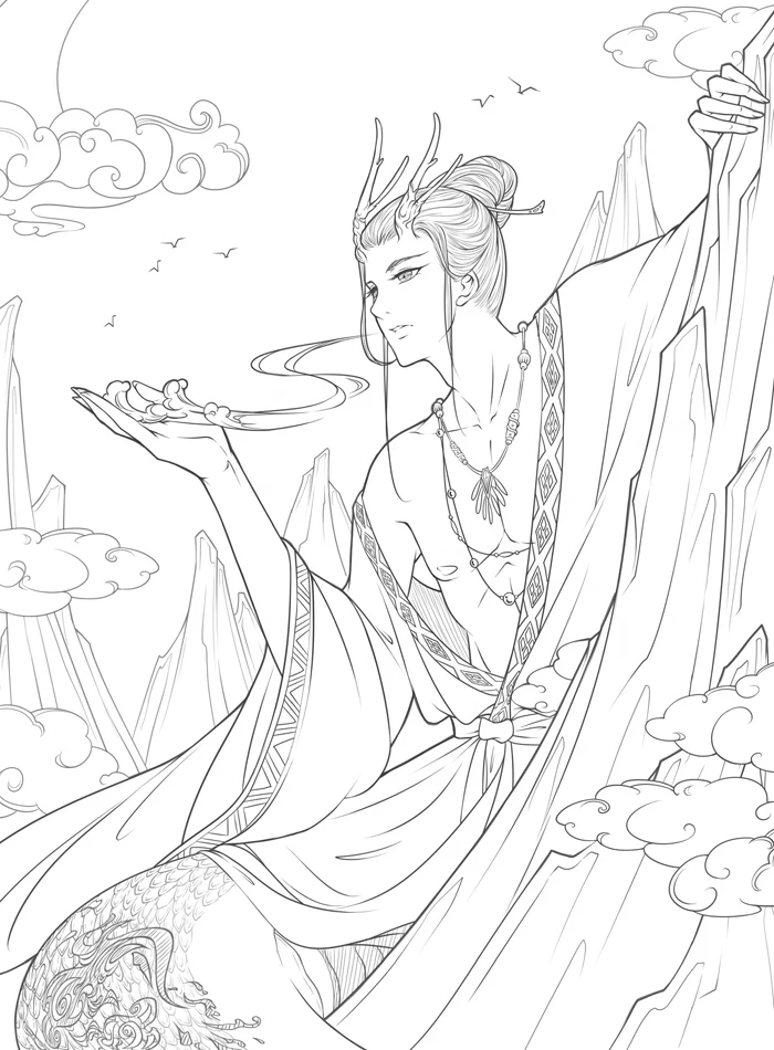 Creative Chinese Coloring Book Line Sketch Drawing Textbook Vintage Ancient Beauty Painting Adult Anti Stress Coloring Books Creative Chinese Coloring Book Line Sketch Drawing Textbook Vintage Ancient Beauty Painting Adult Anti Stress Coloring Books