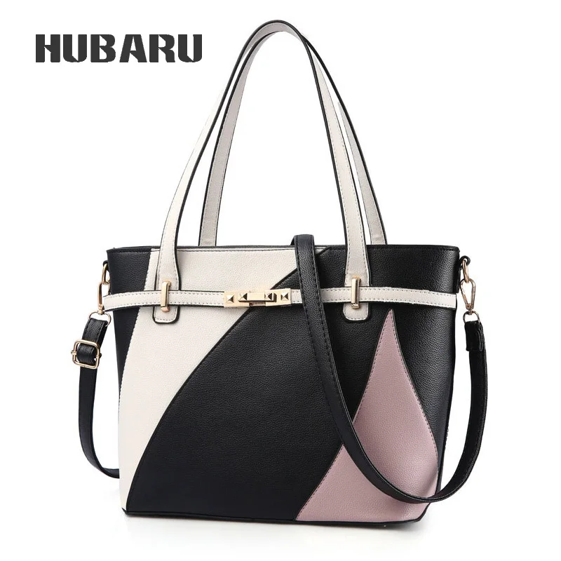 

HUBARU Women Shoulder Bag Geometric Pattern Design European Style Trendy Tote Luxury Messenger Large Capacity Designer Crossbody