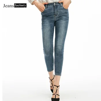 

new mom Jeans for Women skinny High Waist Jeans Woman High Elastic plus size Stretch pant female washed denim Slim pencil pants