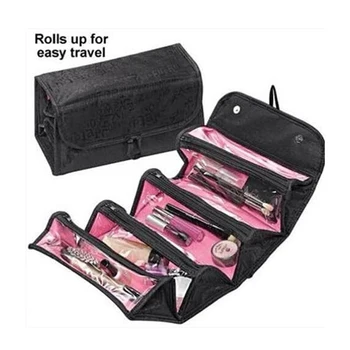 

Toiletry Bag Grand Trousse De Maquillage De Marque Luxe Women Roll-N-Go Makeup Capacity Of Cosmetic Multi Packet Compact Storage