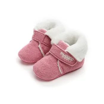 

2018 Baby Boy Girl Moccasins Shoes Soft Soled Non-slip Crib Shoes PU Suede Leather First Walker Shoes