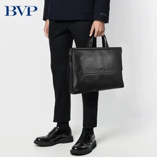 Бренд BVP, высокое качество, мужской портфель, сумка из натуральной кожи, сумка для ноутбука, деловая мужская сумка, коровья кожа, мужская сумка для компьютера, 50