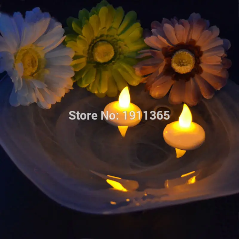 Flutuam a Vela para o Casamento o Diodo Emissor de Luz do Diodo Emissor de Luz das Velas do Casamento de 36 Pces Que 4 casamento led