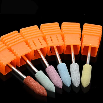 

6pcs/lot High Quality Silicone Polisher Grinders Nail Drill Bits for Electric Manicure Machine To Smoothing and Intial Polishing