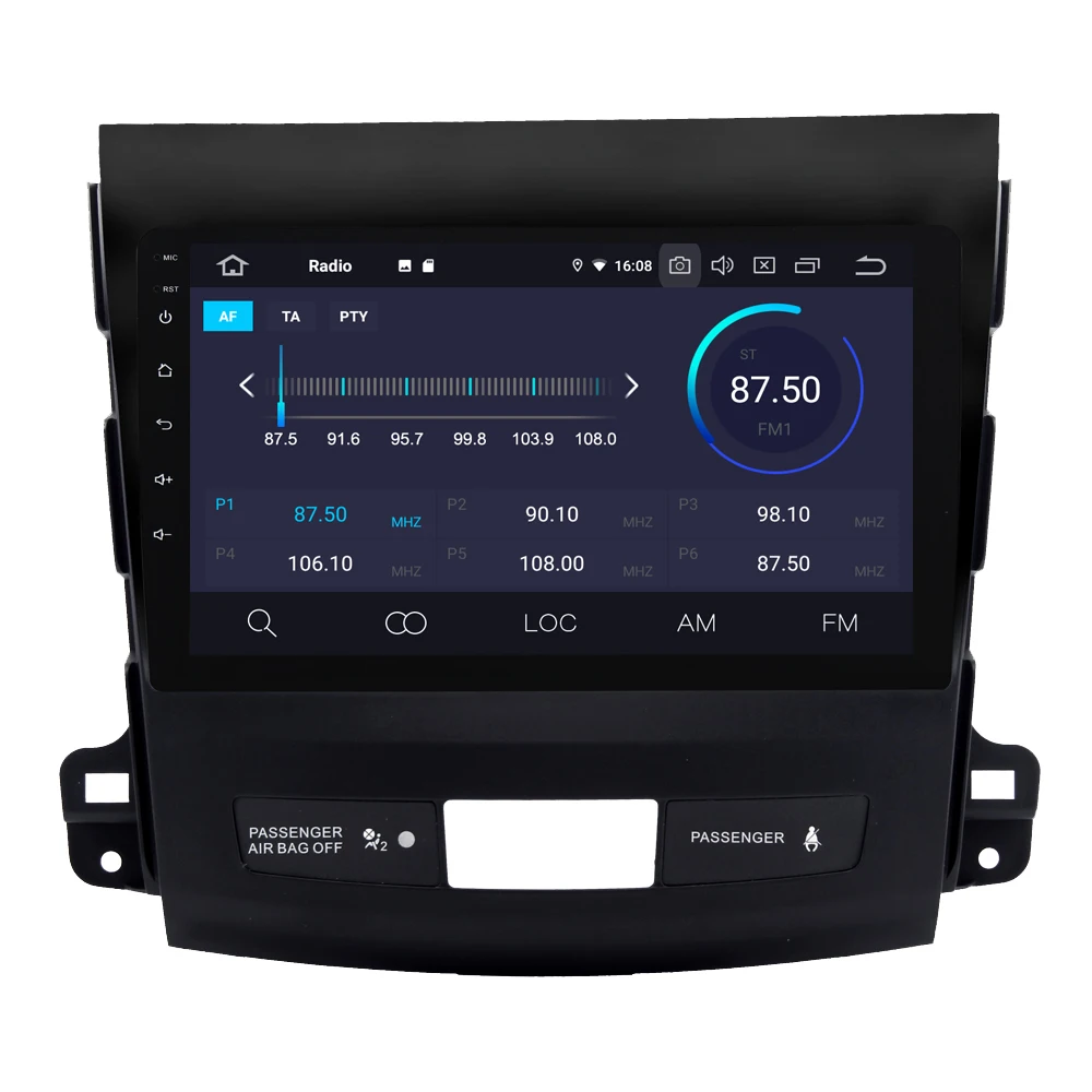 Cheap For Mitsubishi Outlander 2007 - 2011 Android 9.0 Quad Core Autoradio Car Radio Stereo GPS Navigation Multimedia Player NO DVD 2