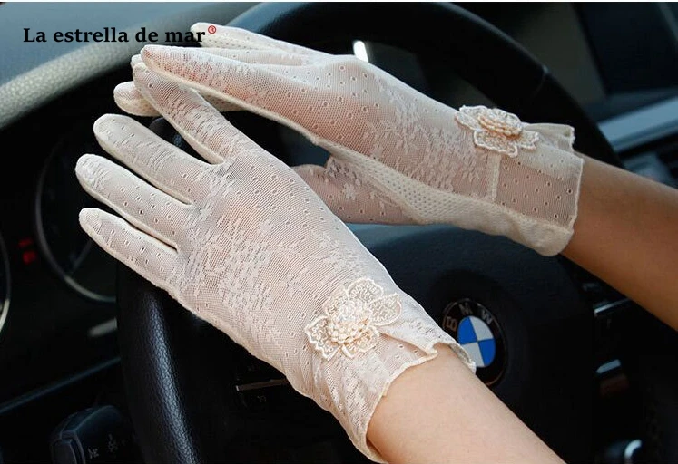 Gants mariage2018 новые кружевные перчатки черного цвета, цвета шампанского, фиолетового, розового цвета, Свадебные Вечерние перчатки, короткие перчатки для сенсорного экрана, дешевые