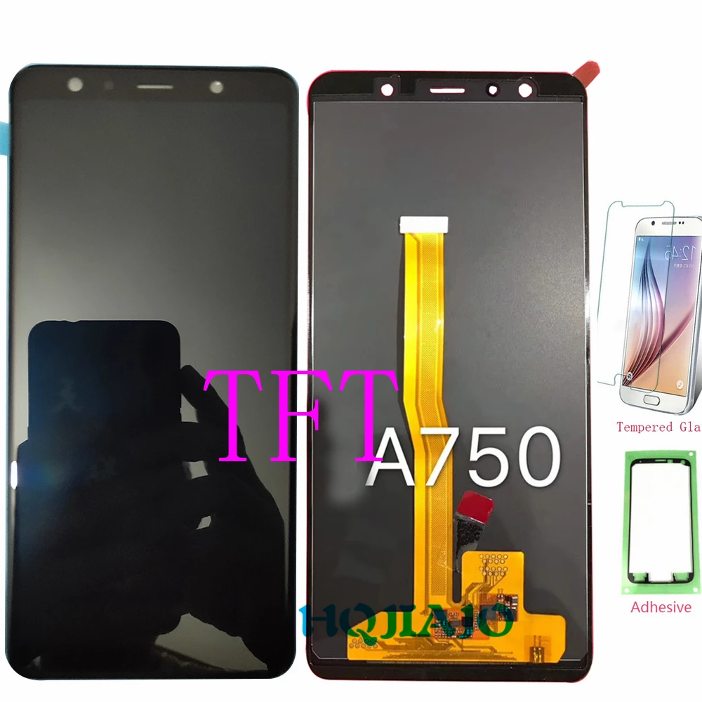 Test TFT 6,0 ''для samsung Galaxy A7 A750 A750G SM-A750F SM-A750FN сенсорный экран дигитайзер ЖК-дисплей для samsung A7 A750F