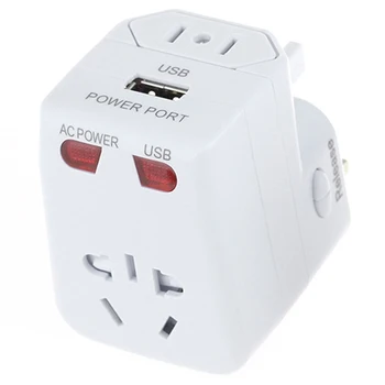 

Universal 2 USB Conversion Socket Multifunctional Conversion Plug Global Travel Adapter power Converter for iphone samsung