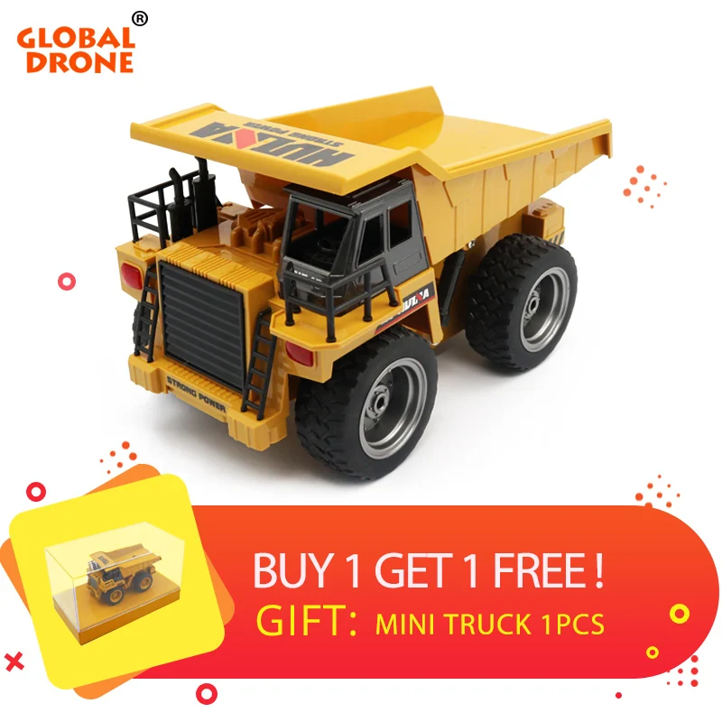 

HUINA 1540 Toys 6CH rc excavator 1/18 RC Engineering car tractor Remote control 2.4G vehicle Toy for boys