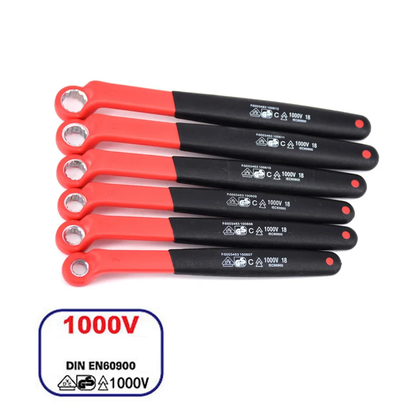 1000 в изолятор высокого напряжения изолированный офсетный торцевой ключ IEC60900 VDE Сертификация изоляционное Кольцо Гаечные Ключи ручные инструменты|Гаечный ключ|   | АлиЭкспресс