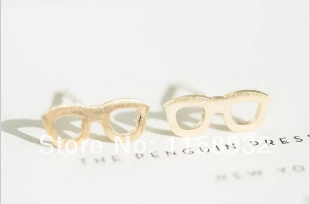 Модные серьги гвоздики с покрытием для очков подростков|fashion stud earrings|stud earringsearrings
