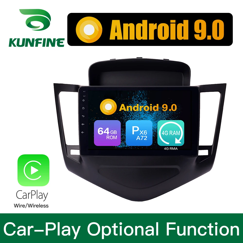 Cheap Android 9.0 Ram 4G Rom 64G PX6 Cortex A72 Car DVD GPS Multimedia Player Car Stereo For Chevrolet Cruze 2009-13 Radio Headunit 1