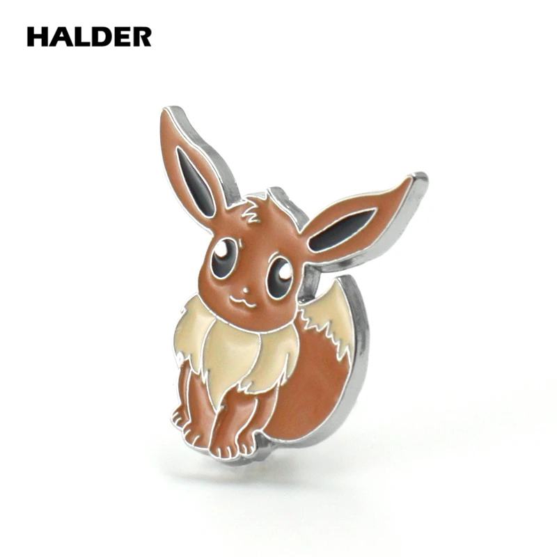 Аниме halder Pokemon Monsters Eevee Броши Одежда рюкзак шпильки сумочки значок украшения, аксессуары в подарок для детей для женщин и мужчин