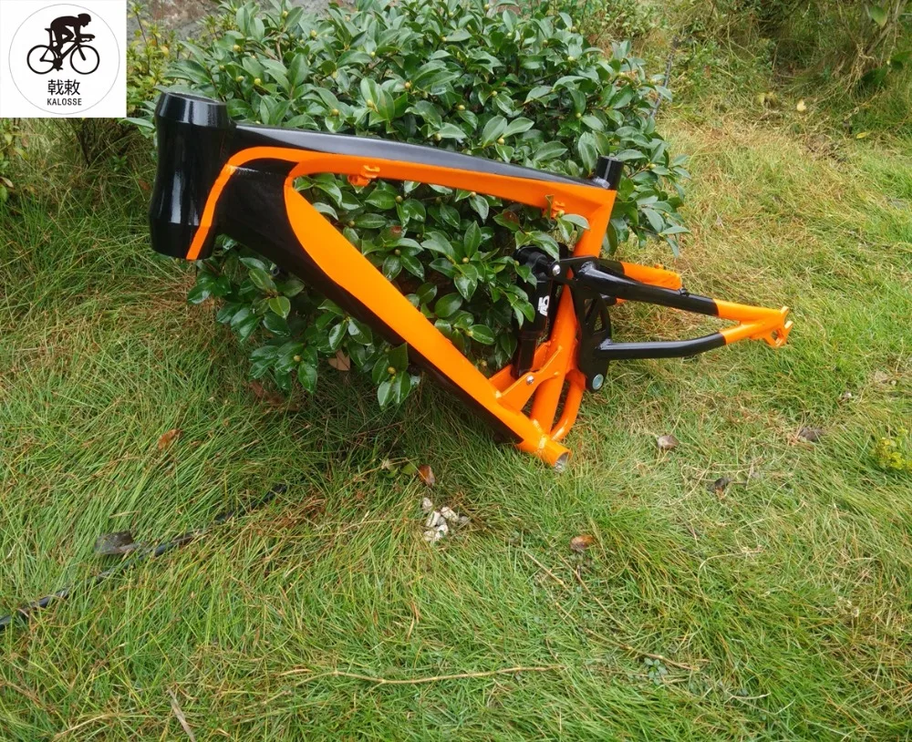 Sale Kaloss DIY colors  DH/AM Fat bike frame Downhill  snow bike frame  26*17 inch ,  26*4.0 inch   Beach bike   frame 6
