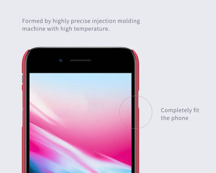 Для iphone 8 Plus Nillkin супер матовый защитный жесткий чехол для задней панели ПК чехол для iphone 8 Plus 5," чехол для телефона+ Защитная пленка для экрана