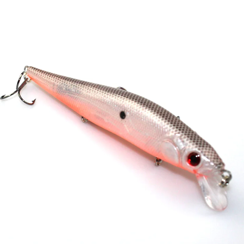 1 pieza señuelo de pesca de cebo duro piezas Minnow Wobblers 14 cm 23g Crankbait graves 3D Eyes pesca jig aparejos de pesca YE-251