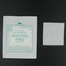 Новинка, 50 шт./лот, марлевые прокладки, хлопок, для первой помощи, водонепроницаемые, перевязочные, стерильные, медицинские, марлевые прокладки, товары для ухода за раной