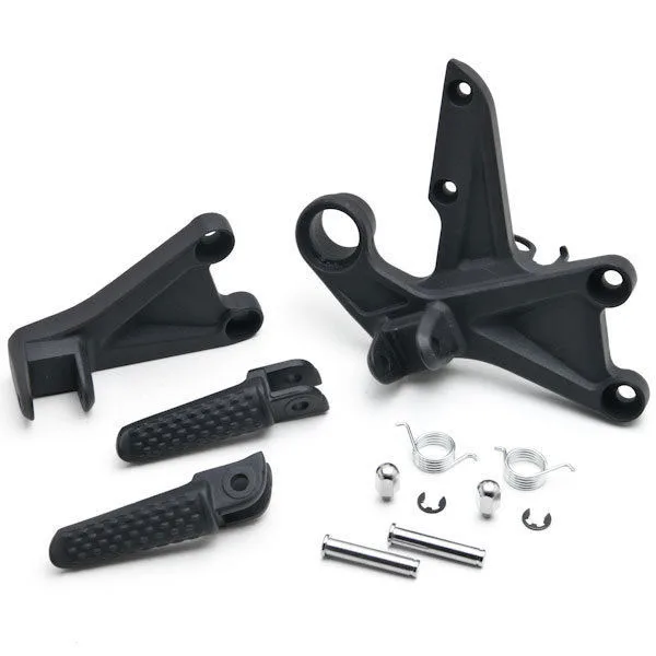 

For 08-15 Honda CBR1000RR CBR 1000RR Front Footpegs Foot pegs Footrest Rests Pedals Bracket BLACK SILVER 2008 2009 2010-2015