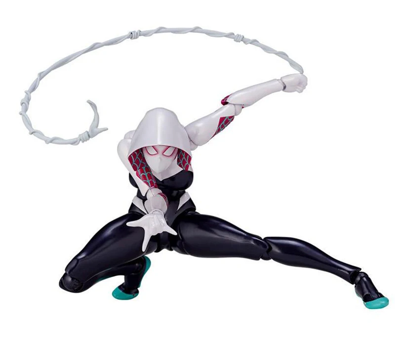 Revoltech Spider Gwen Stacy No.004 PVC Action Figure Model Gift Toy  (7)