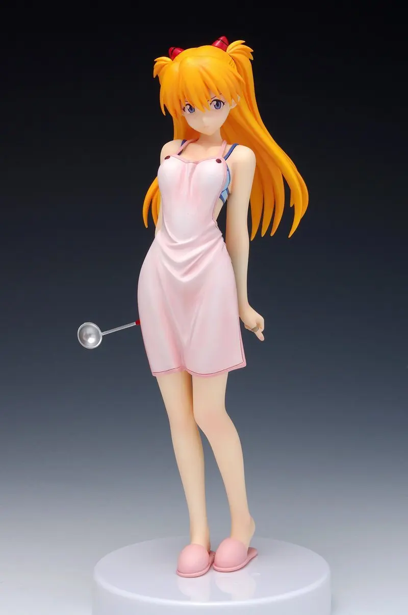 

16CM Japanese anime figure EVA/NEON GENESIS EVANGELION Asuka Langley Soryu apron ver action figure